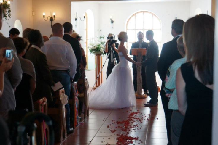 Happy couple wedding ceremony photo 6 - Pathfinder Ministries marriage officer services in South Africa