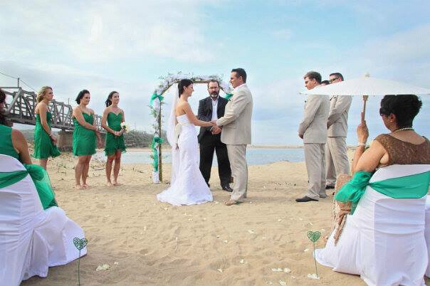 Happy couple wedding ceremony photo 13 - Pathfinder Ministries marriage officer services in South Africa