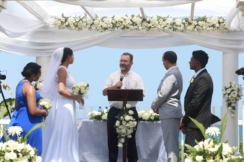 Happy couple wedding ceremony photo 4 - Pathfinder Ministries marriage officer services in South Africa